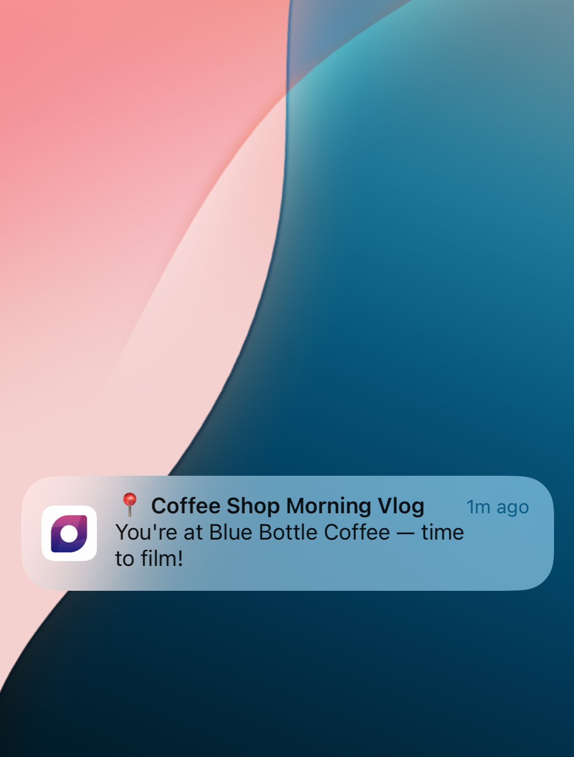 iOS notification and shot list progress